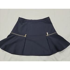 Michael Kors Women's Mini Skirt Dark Blue Size 8